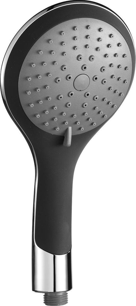 Schütte broadway handdouche - douchekop ø 12 cm - 5 standen - zwart chroom