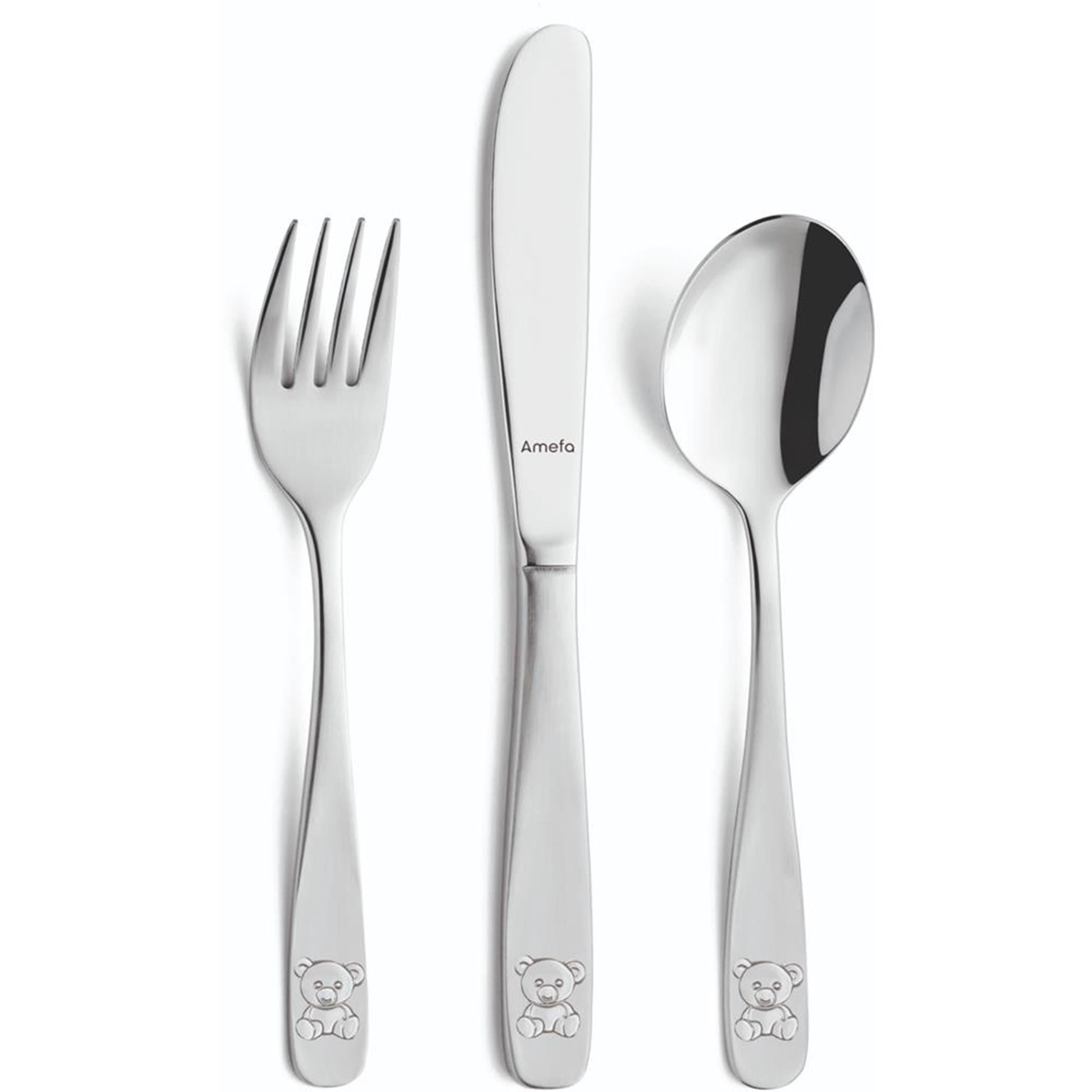 Amefa kinderbestekset beer 3-dlg