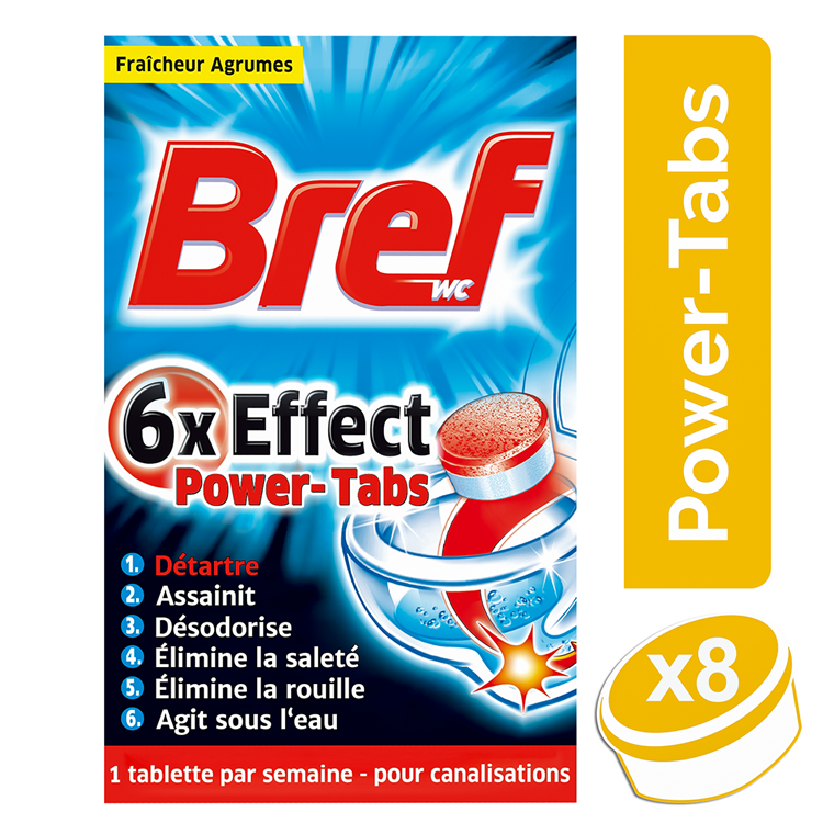 Bref 1002900 - wc tabs 8st. | 8 stuks