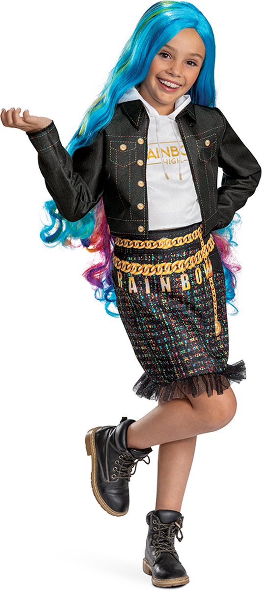 Disguise rainbow high (mga), amaya kostuum classic, maat xs (3t-4t jaar), meisjes
