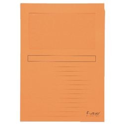 Exacompta venstermap forever l-model 120gr oranje 100 stuk