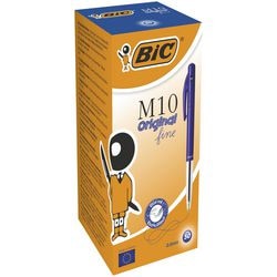 Bic balpen m10 0,4mm blauw 50 stuk