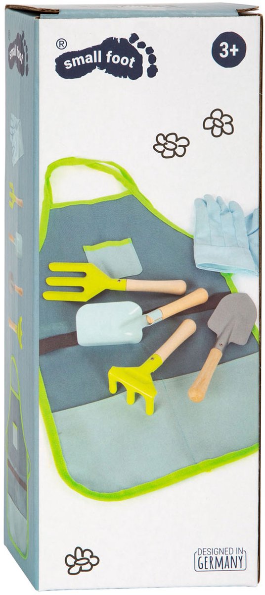 Kleine voet - tuinkort met tuingereedschap, 7dlg.