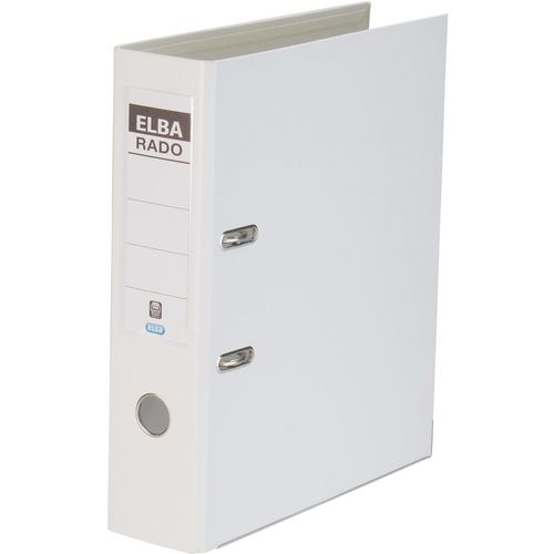 Ordner elba rado plast wit a4 500 vel karton polypropyleen