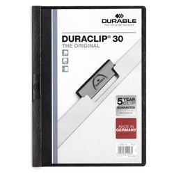 Klemmap durable a4 schuifklem zwart