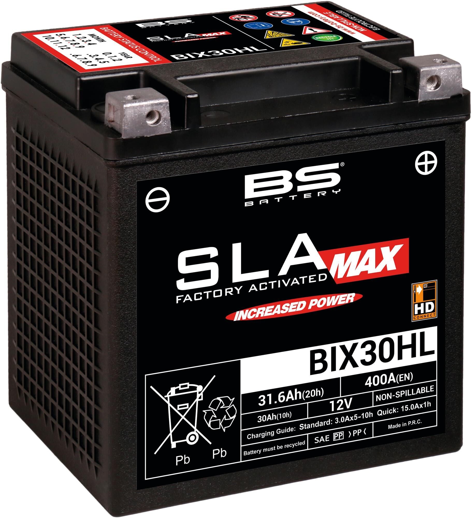 Bs-battery batterij bix30hl . battery bix30hl bs sla-max hd
