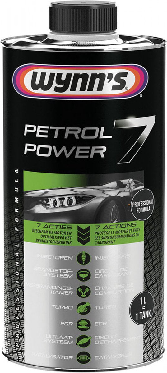 Wynn's benzine petrol power 7 - additief 7-in-1 met compleet oplossing voor benzinemotoren