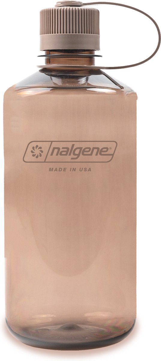 Nalgene - narrow mouth bottle - drinkfles - waterfles - lekvrij - 1000ml - bpa free - sustain - mocha