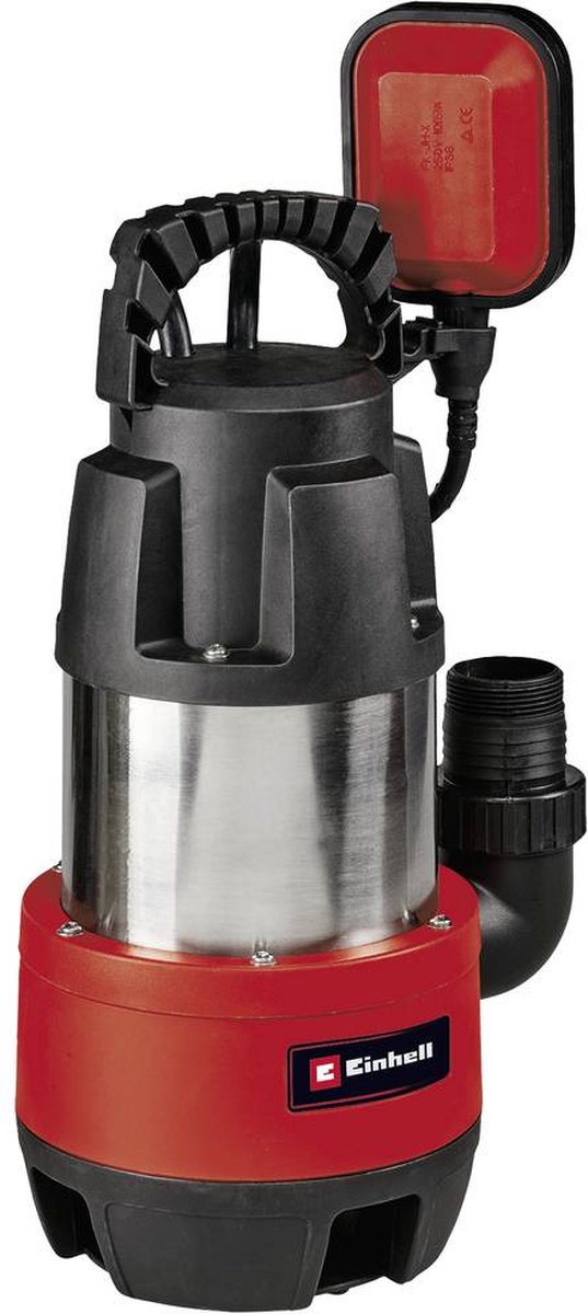 Einhell elektrische vuilwaterpomp gc-dp 9040 n - 900 w - 22.000 l u - vuil tot ø40 mm - traploos instelbare vlotterschakelaar - incl. universele slangaansluiting
