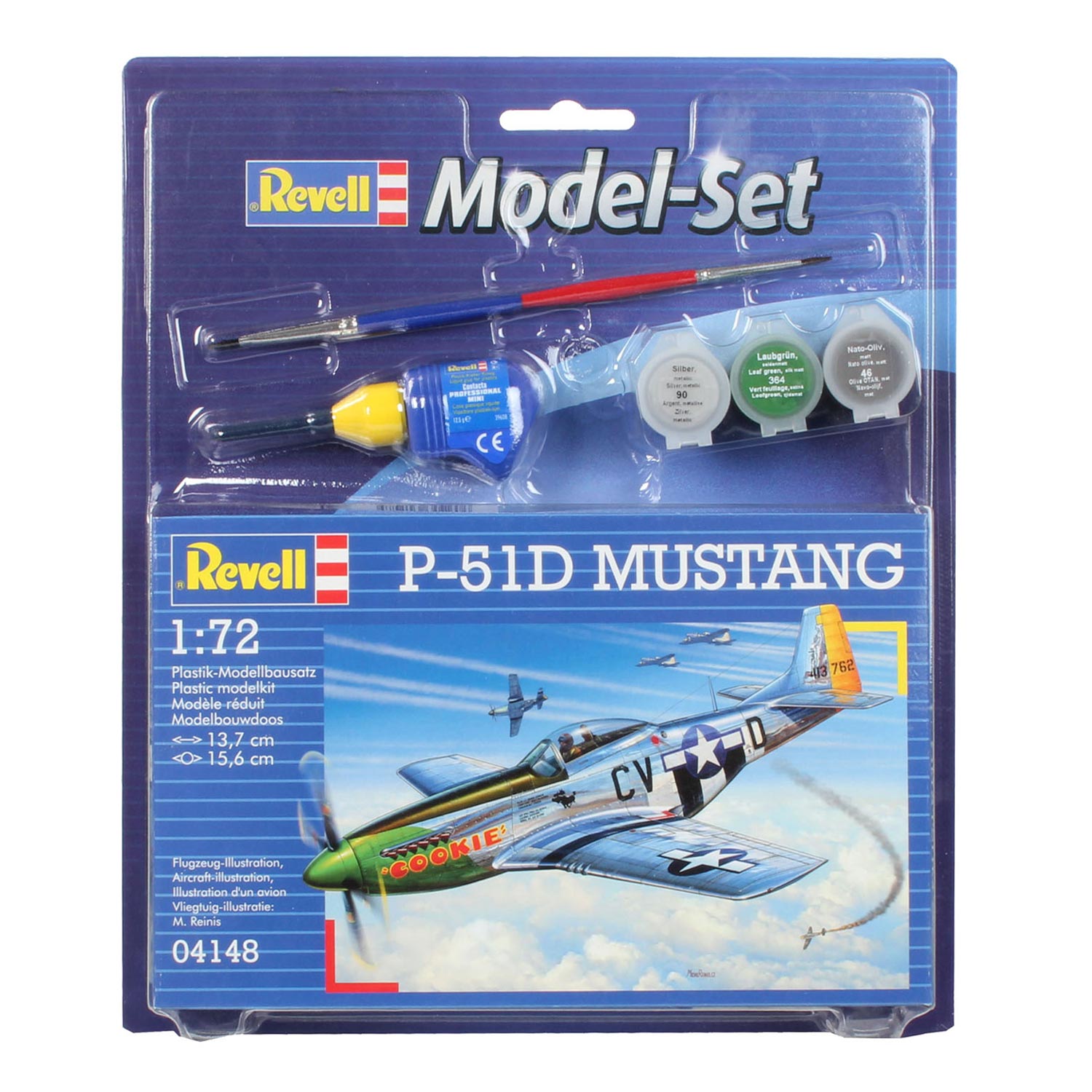 Revell model set - p-51d mustang