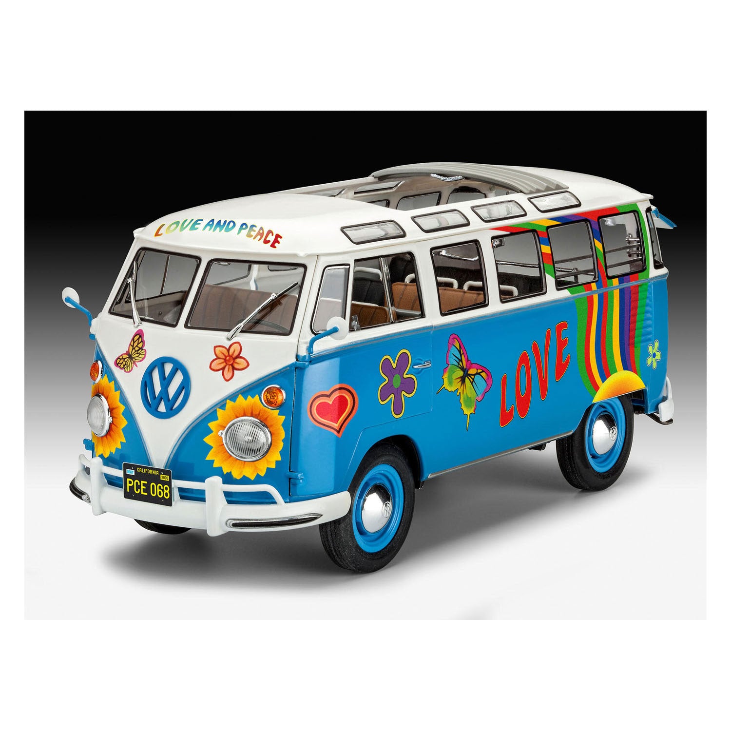 Revell volkswagen t1 samba bus flower power