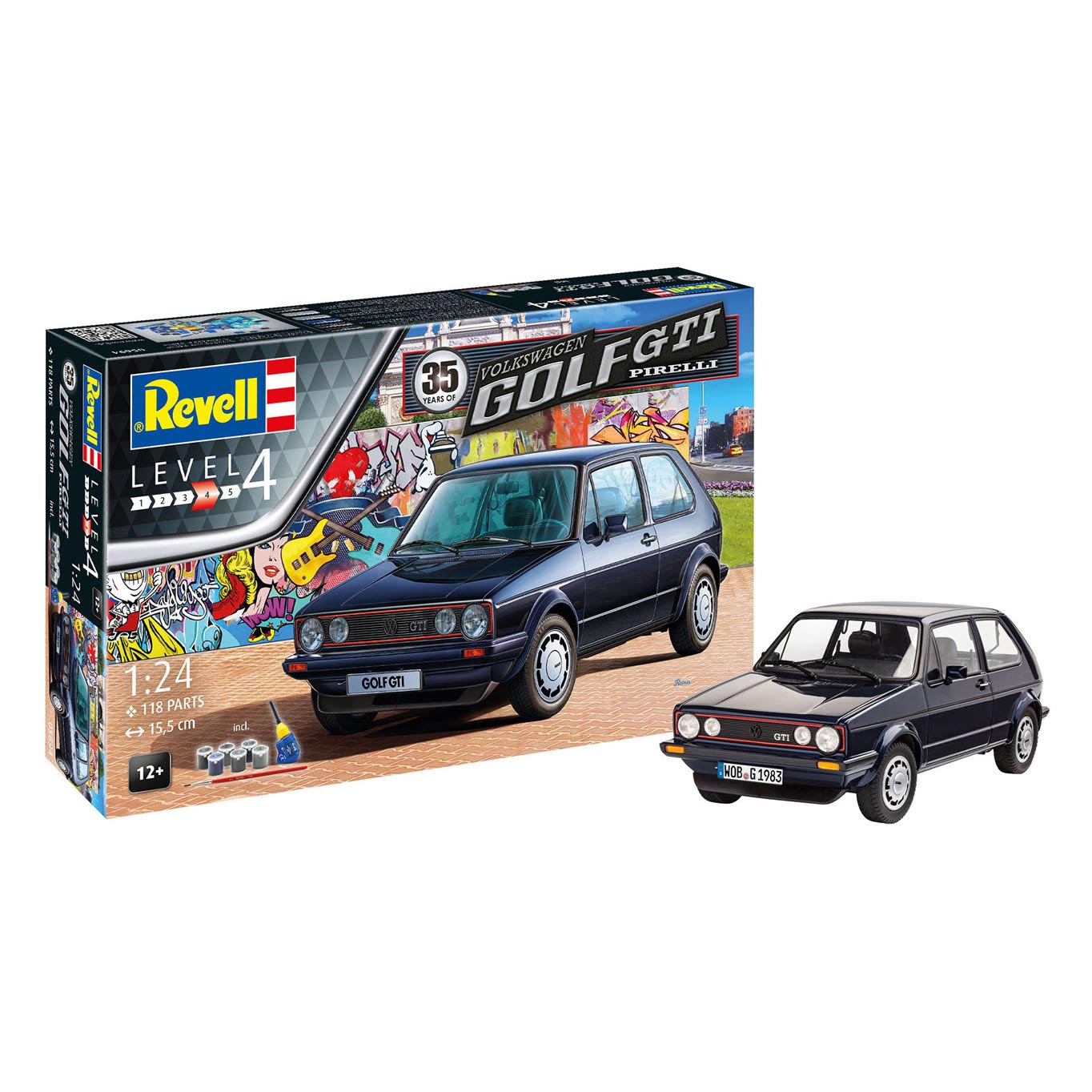 Revell cadeauset volkswagen golf gti pirelli modelbouw