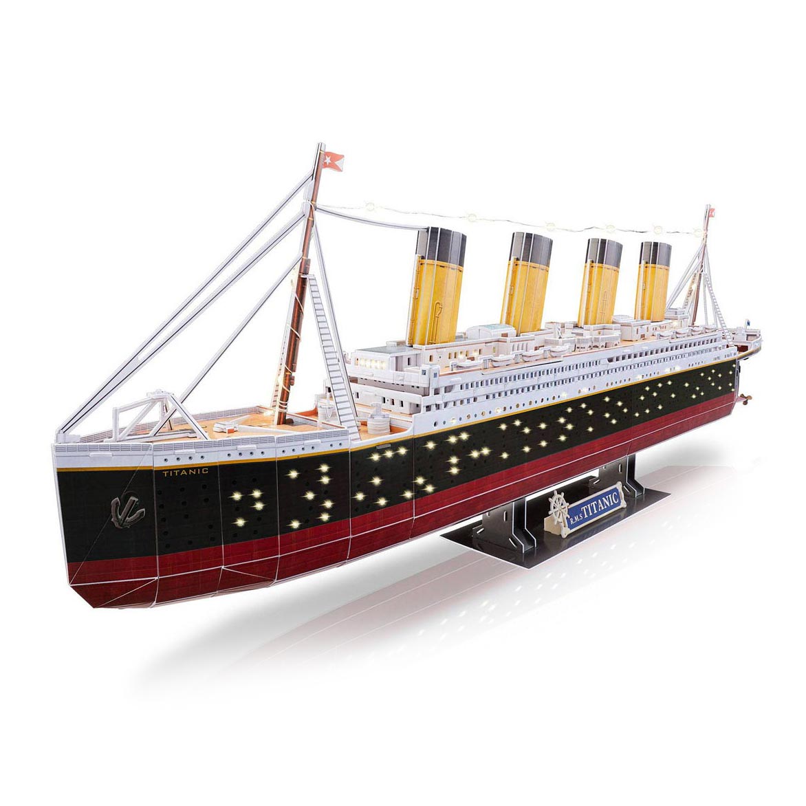 Revell 3d puzzel bouwpakket - rms titanic led edition 266st.