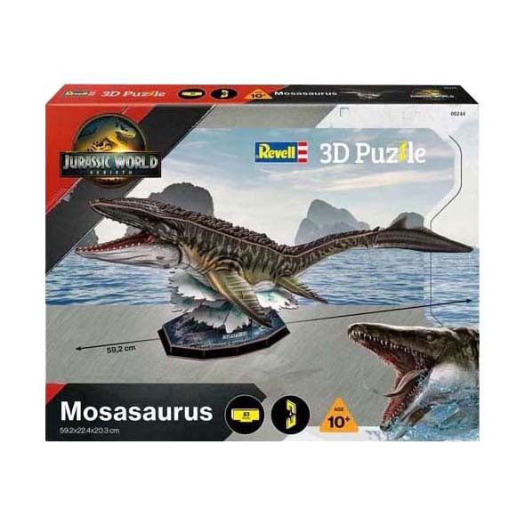 Revell 3d puzzel bouwpakket jurassic world - mosasaurus - 83dlg.