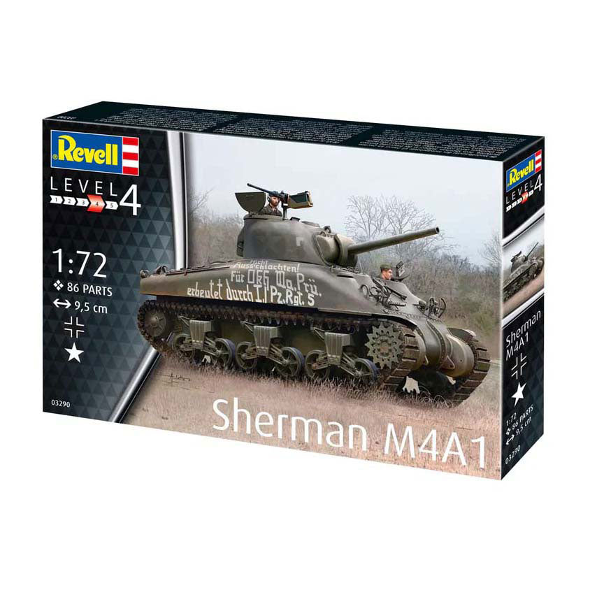 Revell modelbouwpakket - sherman m4a1 1:72 - 86dlg.