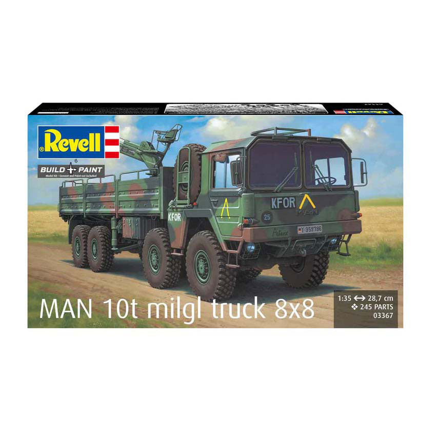 Revell modelbouwpakket - man 10t milgl truck 8x8 1:35 - 245dlg.