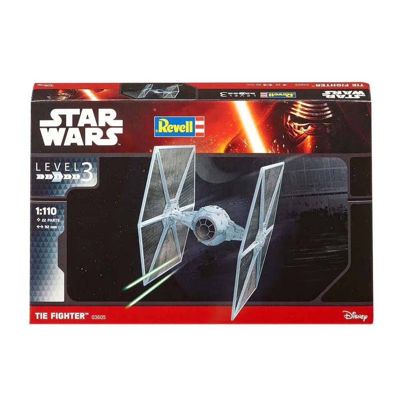 Revell modelbouwpakket - ruimtevaart - star wars tie fighter 1:110 - 22dlg.