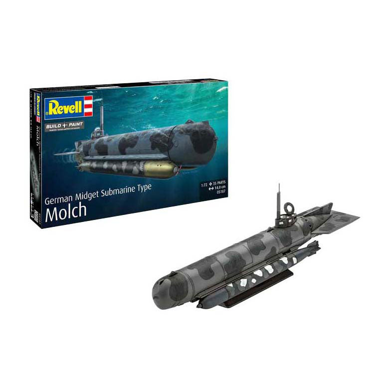 Revell modelbouwpakket - german submarine type molch 1:72 - 35dlg.
