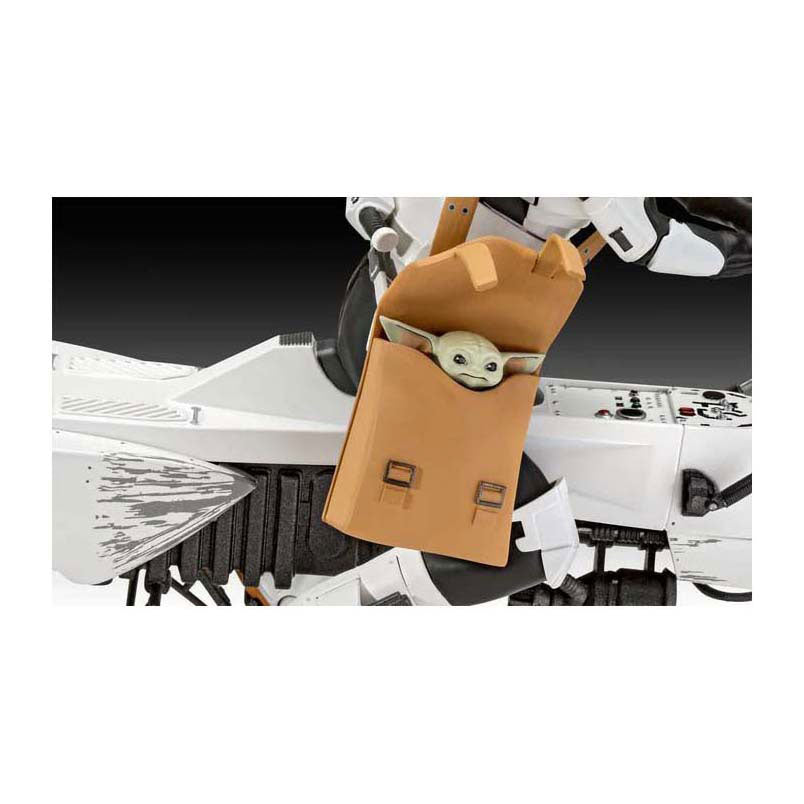 Revell modelbouwpakket star wars - speeder bike the mandalorian 1:12 - 102dlg.