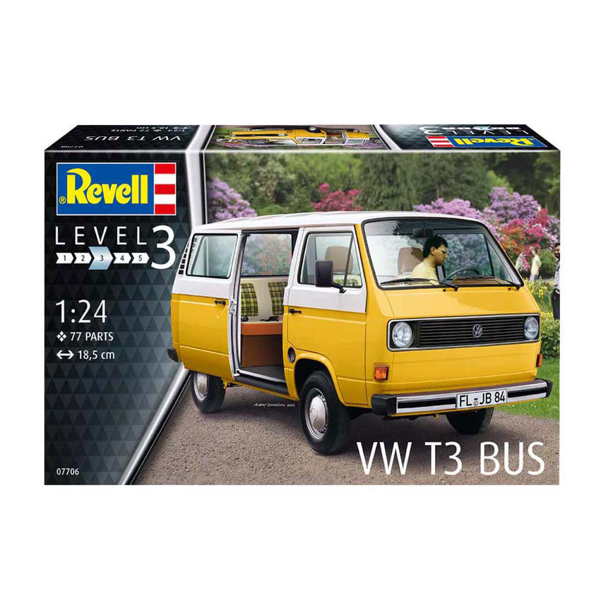 Revell modelbouwpakket - vw t3 bus 1:25 - 77dlg.