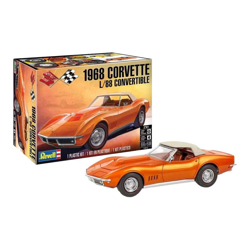 Revell modelbouwpakket - '68 corvette l-88 roadster 1:24
