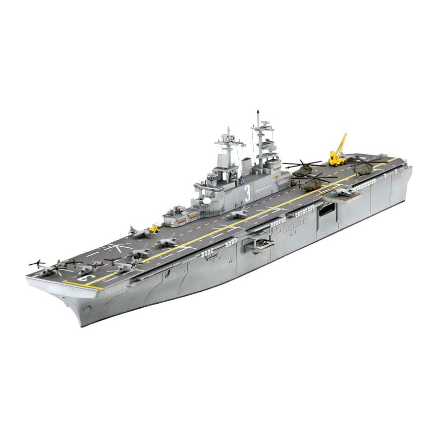 Revell modelbouwpakket - us navy assault carrier wasp class 1:700 - 142dlg.