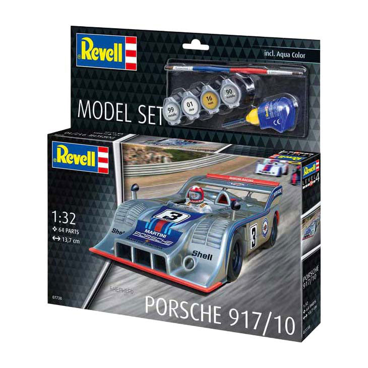Revell modelbouwpakket - porsche 917 1:32 - 64dlg - incl. aqua color basiskleuren verf