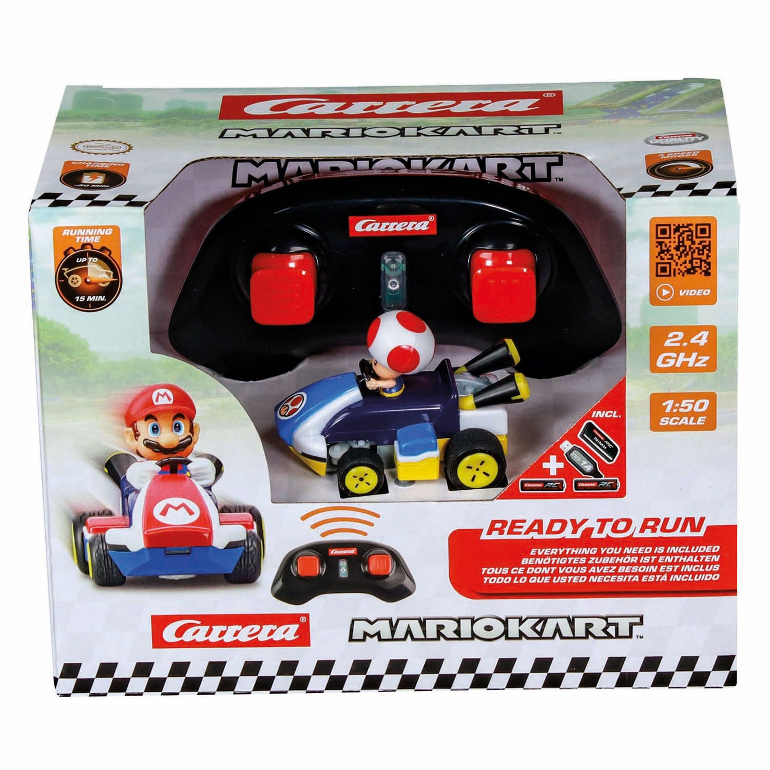 Carrera rc 2,4ghz mario kart toad