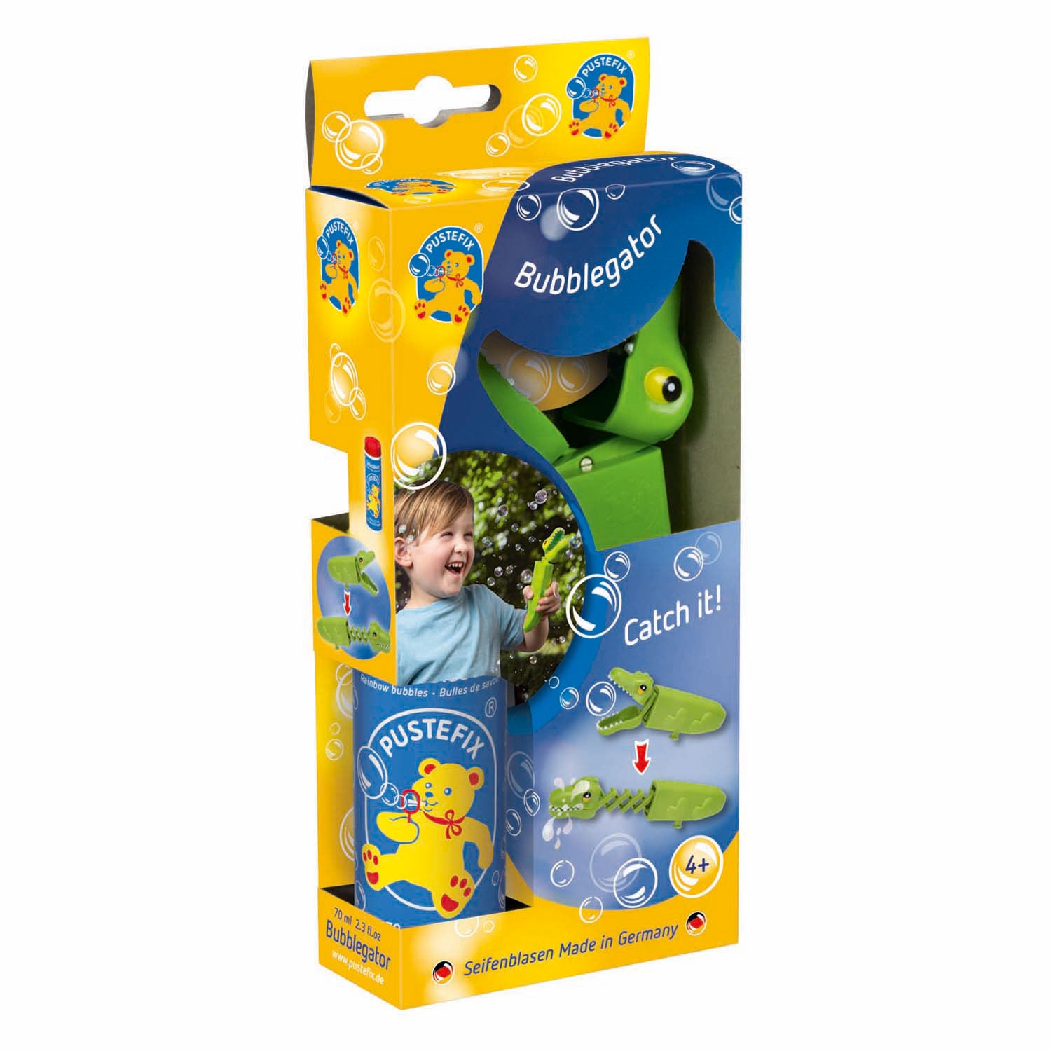 Pustefix bubblegator met bellenblaas