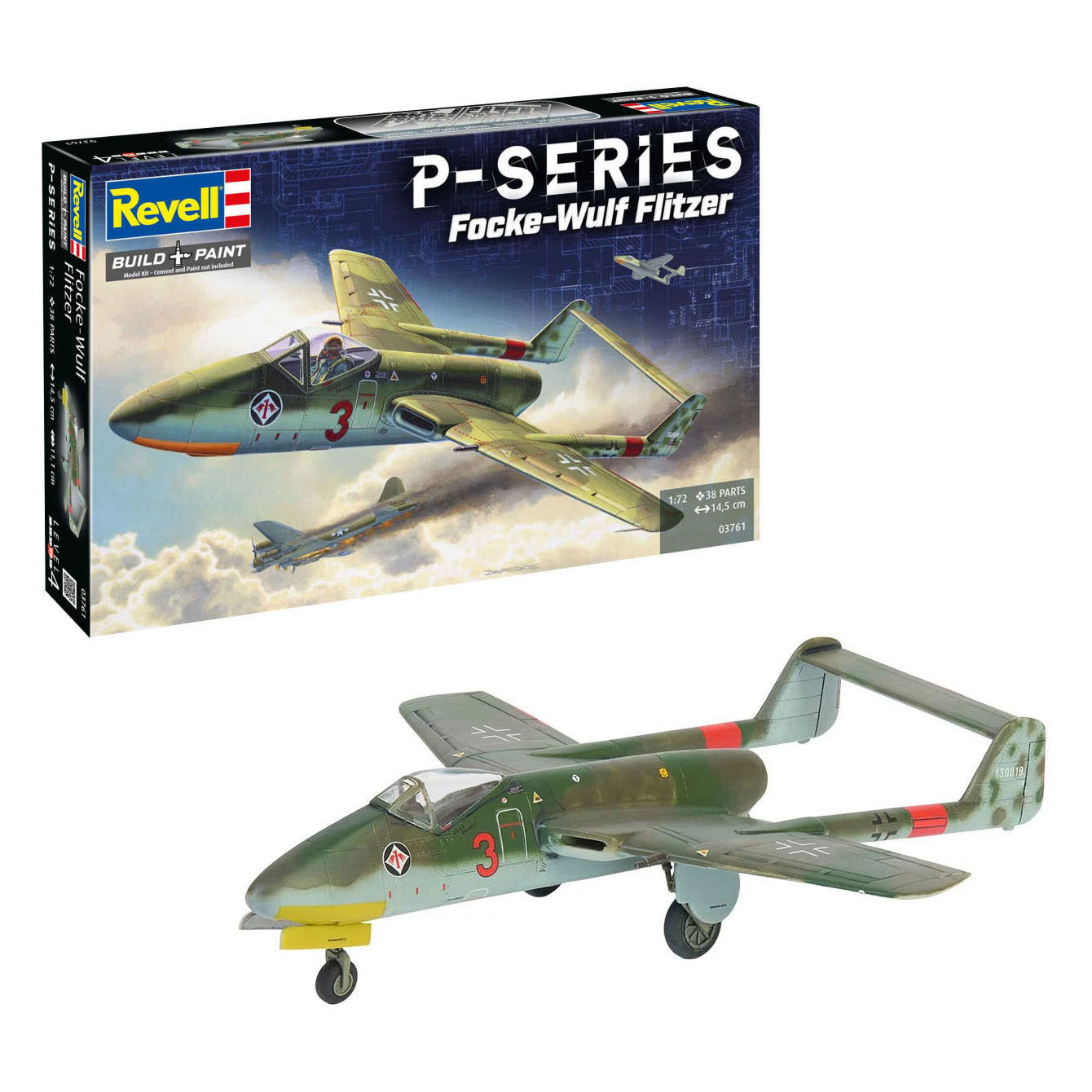 Revell modelbouwpakket focke-wulf tl jager flitzer 1:72 - 38dlg.