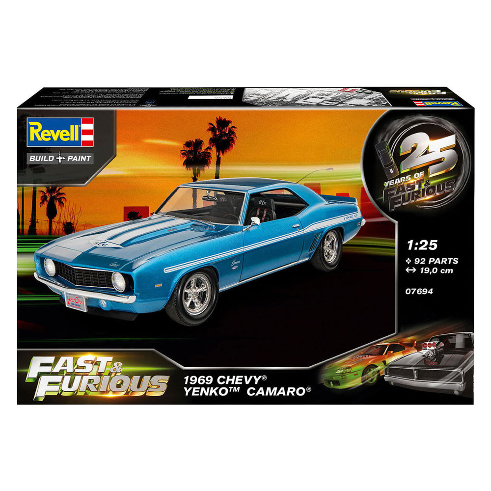 Revell modelbouwpakket fast furious 1969 chevy camaro yenko 1:25 - 92dlg.
