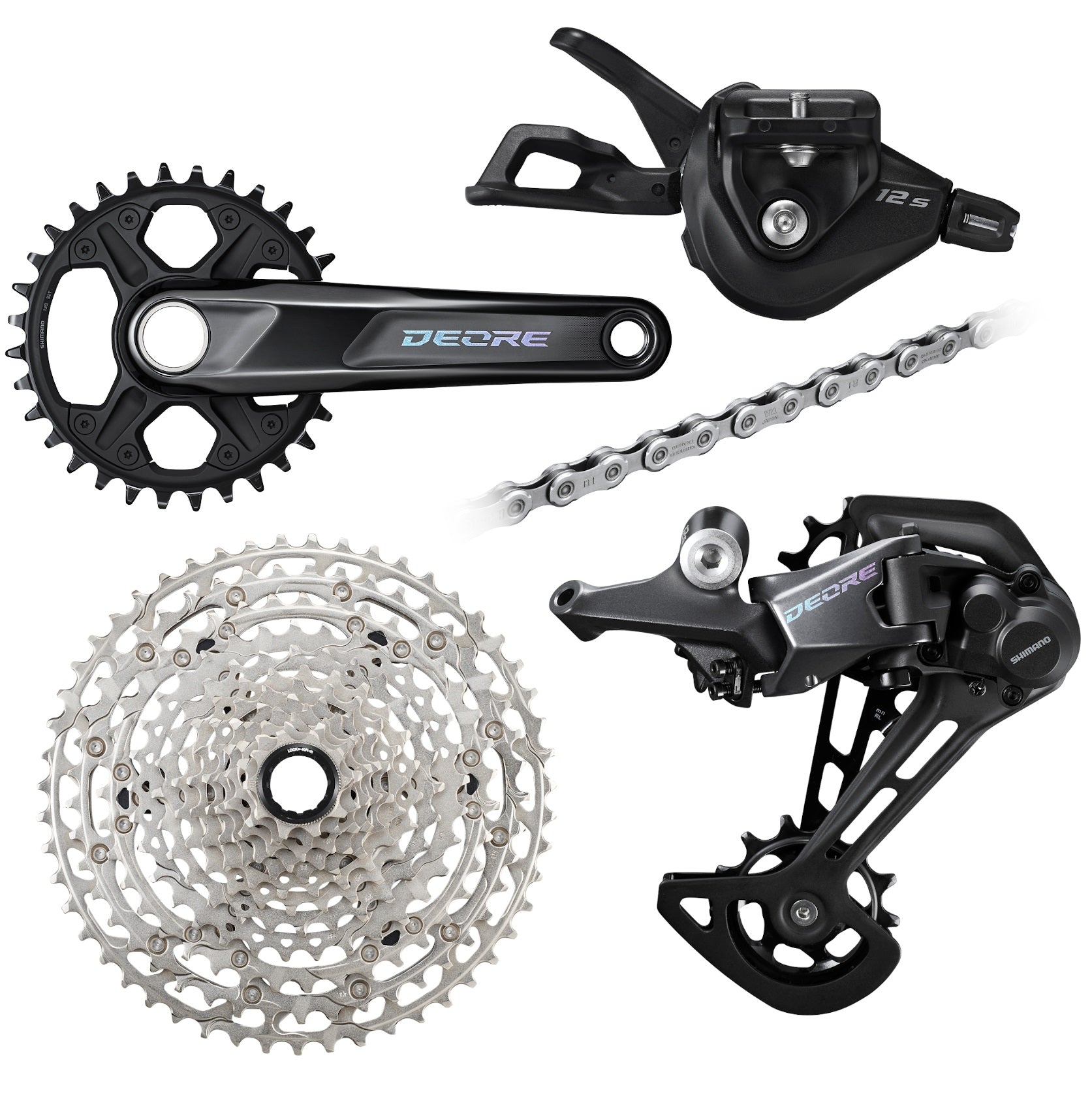 Shimano deore groepet mtb 1x12 speed compleet
