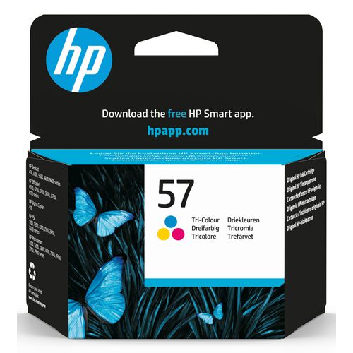 Cartridge hp c6657a nr57 origineel cyaan magenta geel