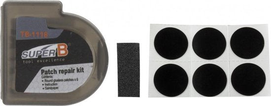 Super b tb-1118 zelfklevende bandreparatiepleisters per 6 stuks
