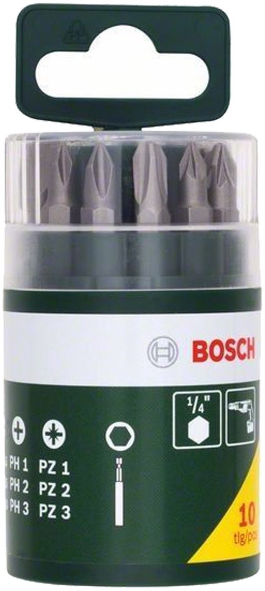 Bosch set schroefbits - 10-delig