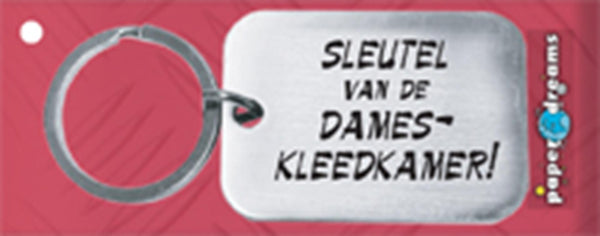 Paperdreams sleutelhanger dameskleedkamer