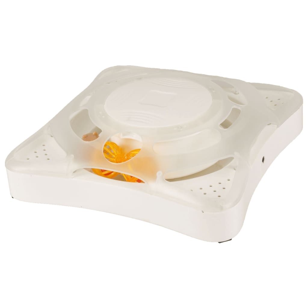 Flamingo kattenrolspeelgoed orbit 26x26x8 cm wit