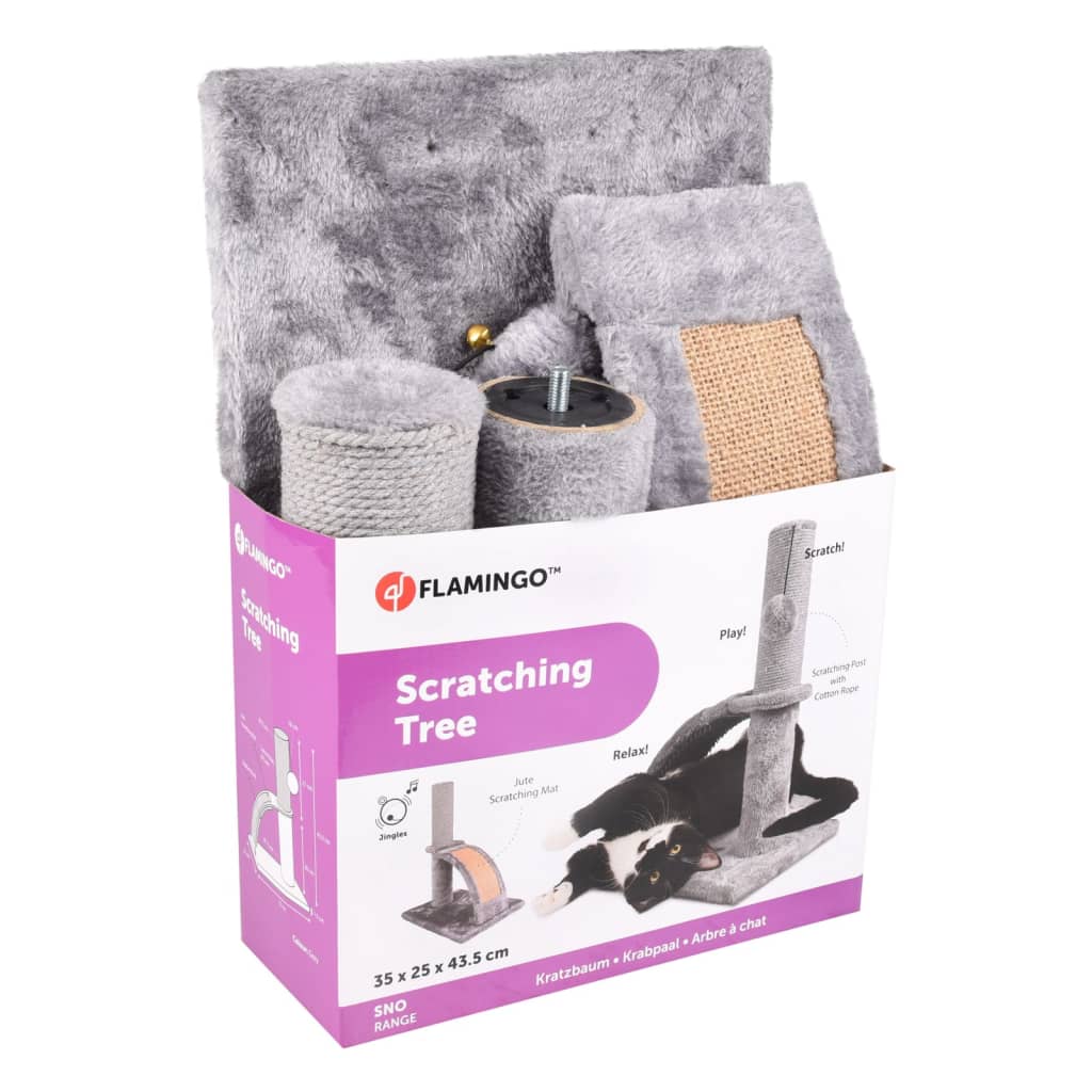 FLAMINGO FLAMINGO Kattenmeubel Tessa 35x25x43,5 cm grijs