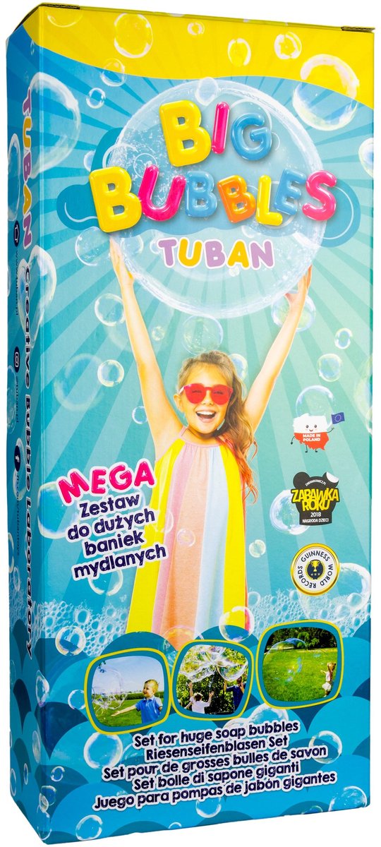 Tuban mega set bellenblaas speelgoed voor grote zeepbellen kinderen.