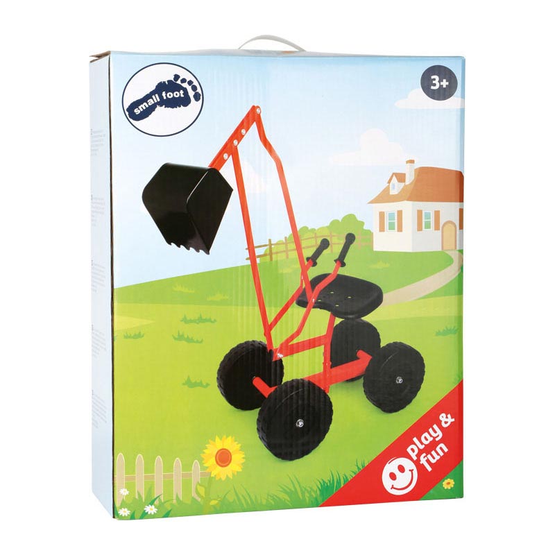 Small foot - wheeled excavator