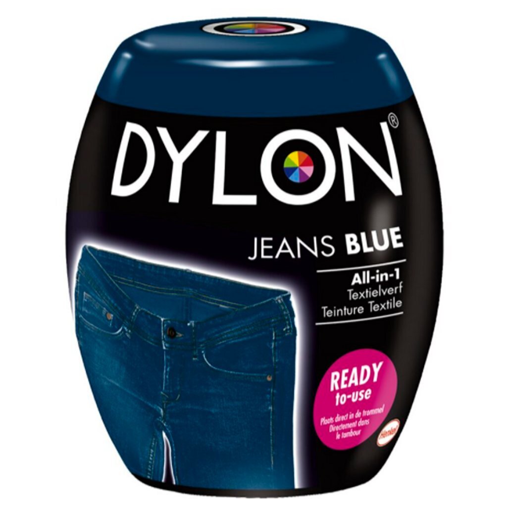 Basic dylon machinewas textielverf jeans blauw 350 gr