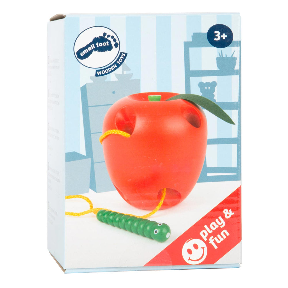 Small foot - Wooden threading apple