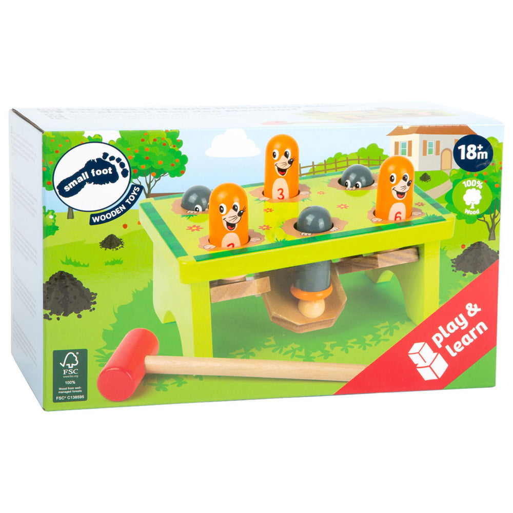 Small foot - wooden hammer bench moles