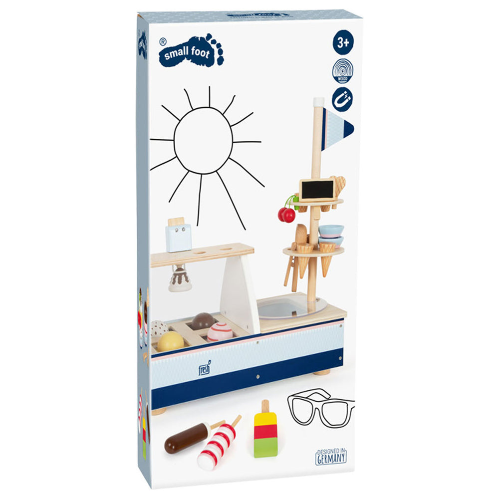 Small foot - wooden ice cream stand, 21 pcs.