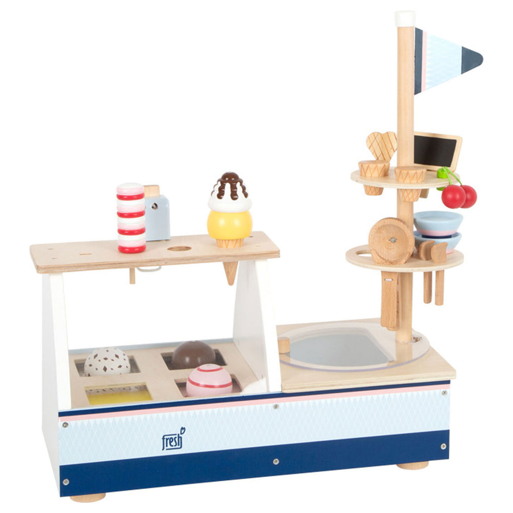 Small foot - wooden ice cream stand, 21 pcs.