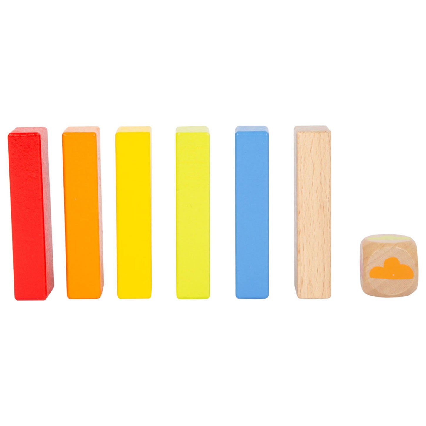 Small Foot - Houten Regenboog Wiebeltoren Spel