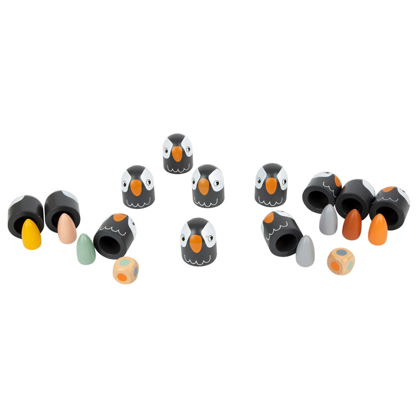 Kleine voet - houten memospel pinguin, 26dlg.