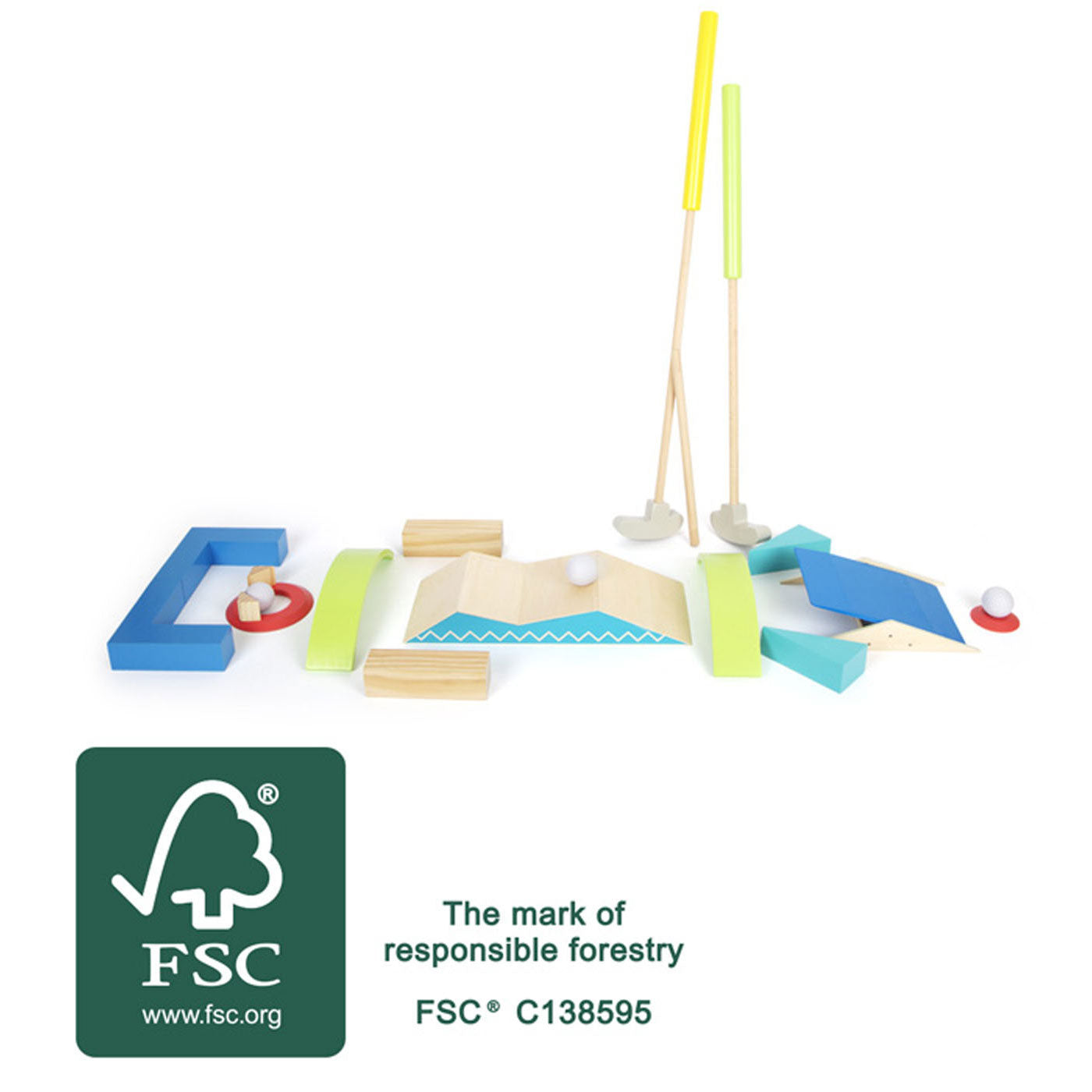 Small foot - houten minigolf, 20dlg.