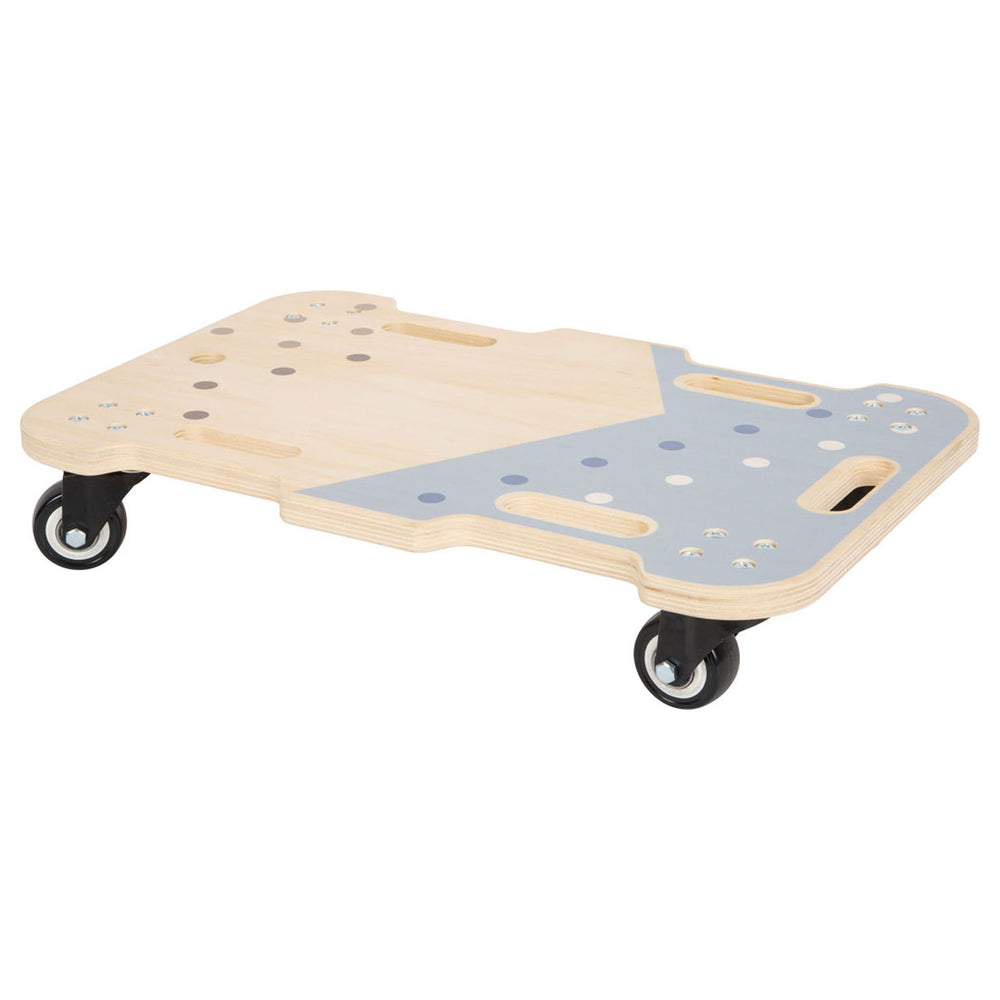 Small foot - wooden roller board blue