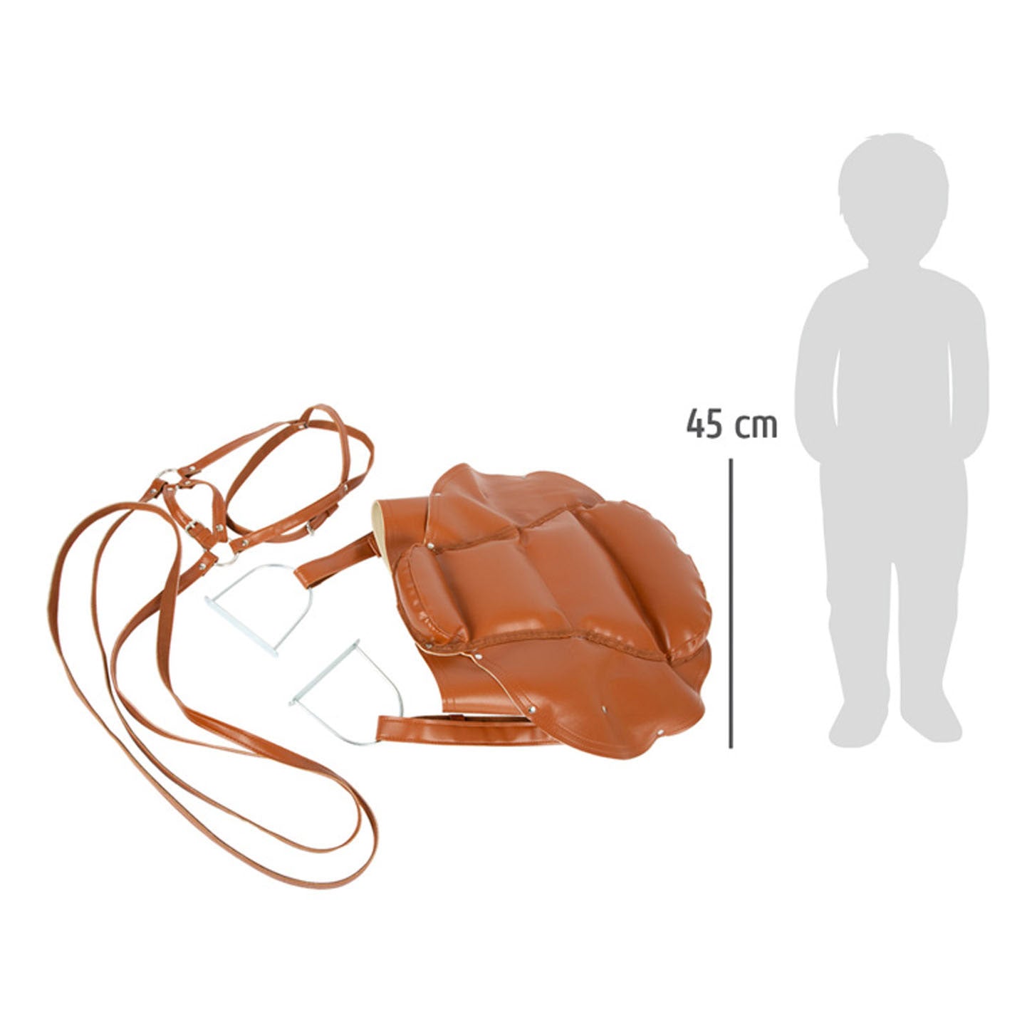 Small foot - horse harness and saddle set for children
